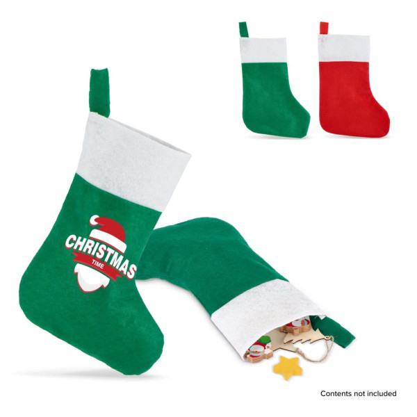 Vilten kerstsok 40 cm